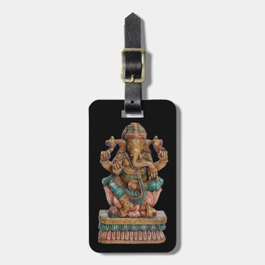HINDU GOD GANESH BAGAGELABEL (Voorkant verticaal)
