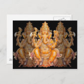 Hindu God Ganesh Briefkaart (Voorkant / Achterkant)