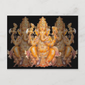Hindu God Ganesh Briefkaart (Voorkant)
