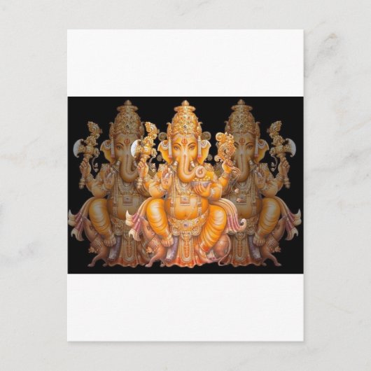 Hindu God Ganesh Briefkaart (Voorkant)