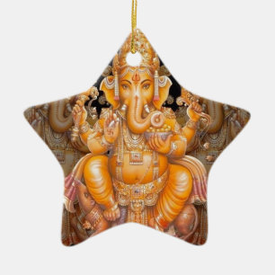 Hindu God Ganesh Keramisch Ornament