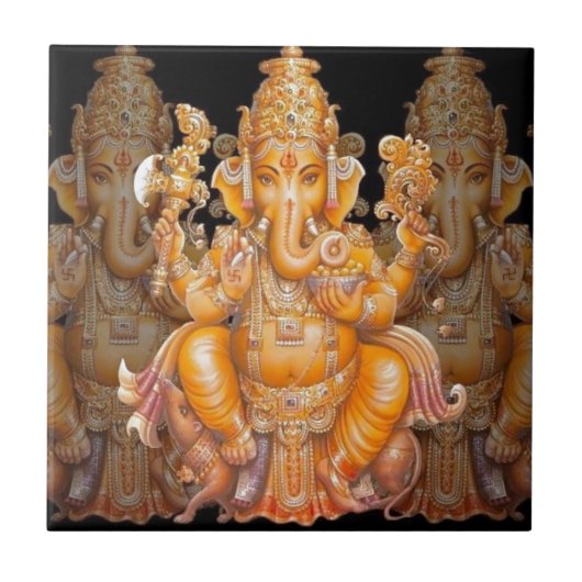 Hindu God Ganesh Tegeltje (Voorkant)