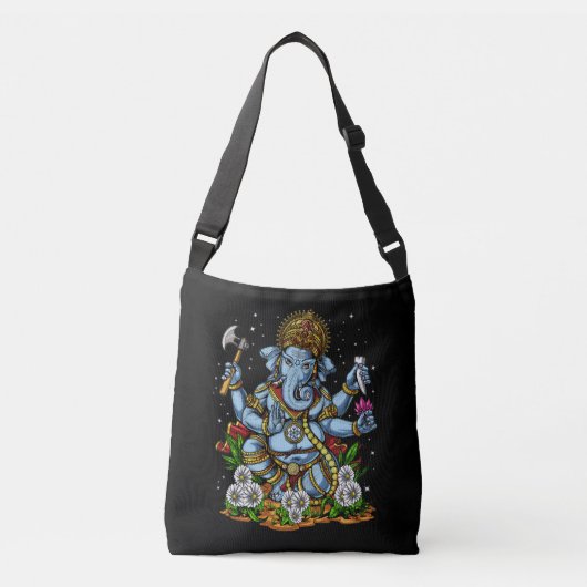 Hindu God Ganesha Crossbody Tas (Voorkant)