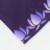 Hindu God Ganesha en Indische symbolen in strips Fleece Deken (Hoek)