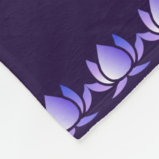 Hindu God Ganesha en Indische symbolen in strips Fleece Deken (Hoek)