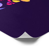 Hindu God Ganesha en Indische symbolen in strips Poster (Hoek)