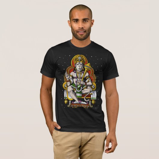 Hindu God Hanuman T-shirt (Voorkant volledig)