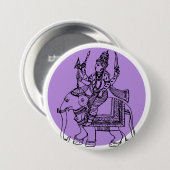 Hindu God Ronde Button 7,6 Cm (Voorkant /achterkant)