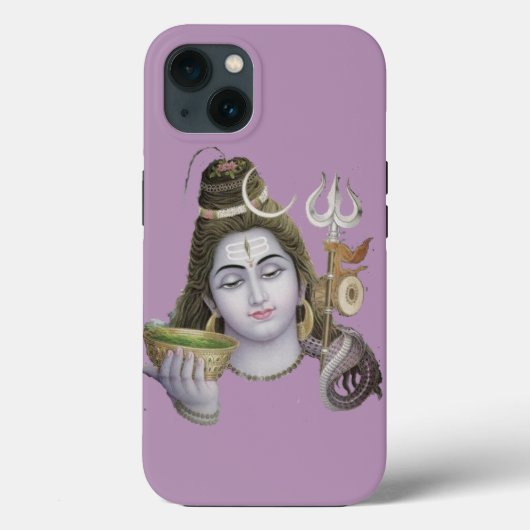 Hindu god shiva appel met hard hoesje (Achterkant)