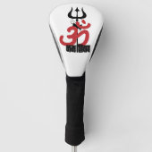 Hindu God Shiva Om Namah Shivay met Trident OM Golfheadcover (Voorkant)