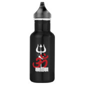 Hindu God Shiva Om Namah Shivay met Trident OM Waterfles (Rechts)