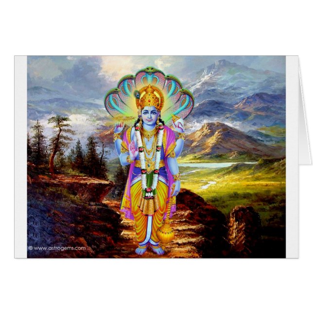 HINDU GOD VISHNU (Voorkant Horizontaal)