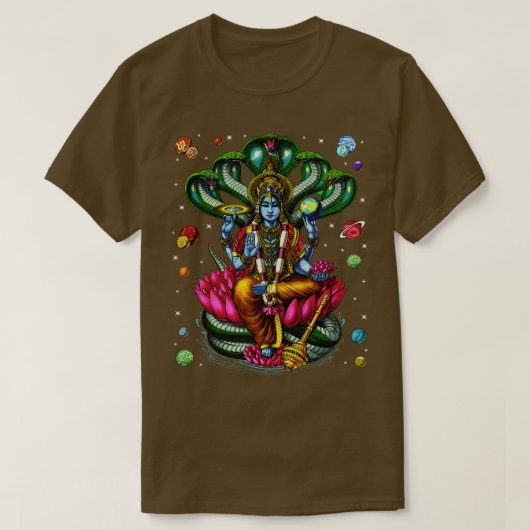 Hindu God Vishnu T-shirt (Design voorkant)