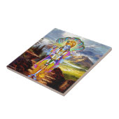 HINDU GOD VISHNU TEGELTJE (Zijkant)