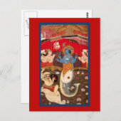 Hindu God Waarschijnlijk Vishnu Briefkaart (Voorkant / Achterkant)