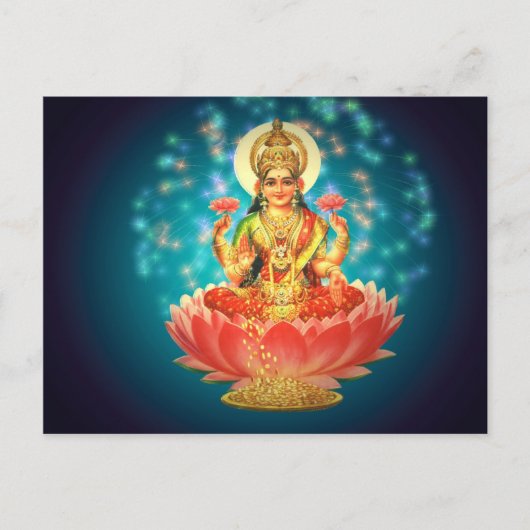 Hindu goddess briefkaart (Voorkant)