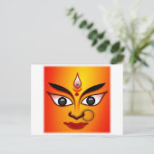 Hindu Goddess Durga Briefkaart (Staand voorkant)