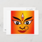 Hindu Goddess Durga Briefkaart (Voorkant / Achterkant)