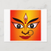Hindu Goddess Durga Briefkaart (Voorkant)