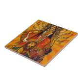 HINDU GODDESS DURGA-OVERZICHT OVER EVIL TEGELTJE (Zijkant)