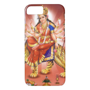 Hindu Goddess Durga Tiger iPhone 8/7 Hoesje