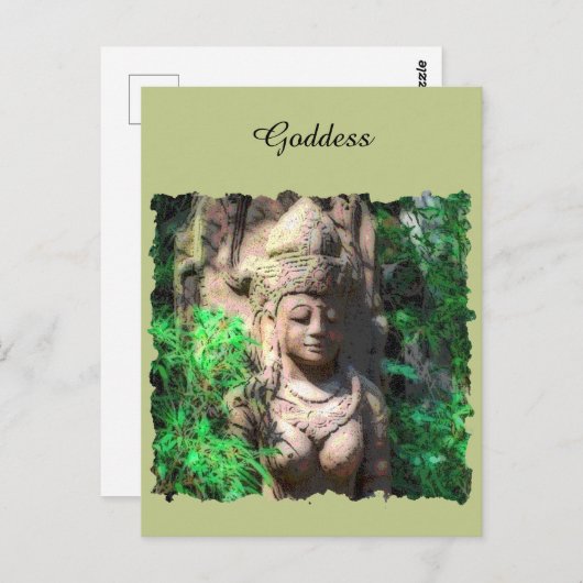 Hindu Goddess in het Oerwoud Briefkaart (Voorkant / Achterkant)