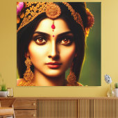 Hindu Goddess Indrani - Venus Canvas Afdruk (Insitu (Woonkamer))