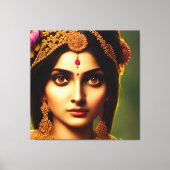Hindu Goddess Indrani - Venus Canvas Afdruk (Voorkant)