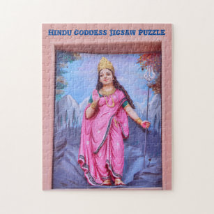 Hindu Goddess Jigzaag Puzzle Legpuzzel