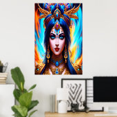 Hindu Goddess Kali | AI Art Poster (Thuiskantoor)