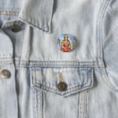 Hindu Goddess Lakshmi Devi Ronde Button 3,2 Cm (In situ)