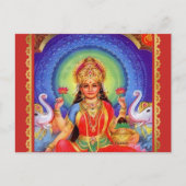 Hindu Goddess Lakshmi Maa Briefkaart (Voorkant)