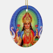 Hindu Goddess Lakshmi Maa Keramisch Ornament (Rechts)