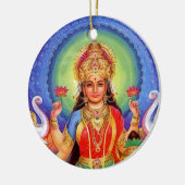 Hindu Goddess Lakshmi Maa Keramisch Ornament (Links)