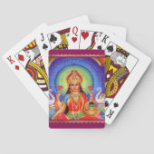 Hindu Goddess Lakshmi Maa Pokerkaarten (Achterkant)