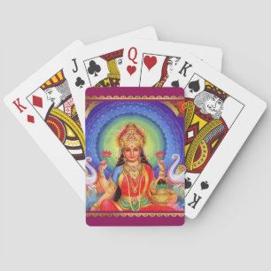 Hindu Goddess Lakshmi Maa Pokerkaarten