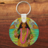 Hindu Goddess Lakshmi Sleutelhanger (Voorkant)