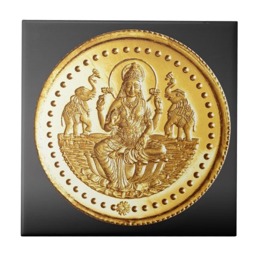 HINDU GODDESS LAKSHMI TEGELTJE (Voorkant)