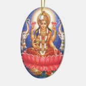 Hindu Goddess Laxmi Devi Mata Keramisch Ornament (Links)