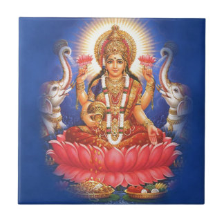 Hindu Goddess Laxmi Devi Mata Tegeltje