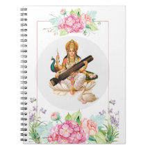 Hindu Goddess Saraswati Journal-notebook