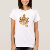Hindu Goddess Saraswati, T-shirt design (Voorkant)