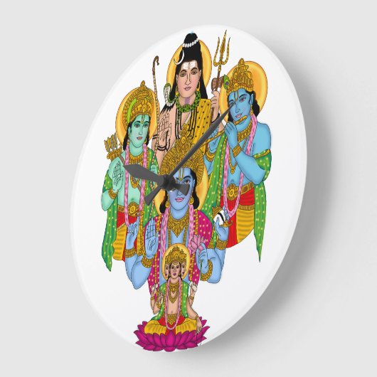 Hindu Gods Clock Grote Klok (Hoek)