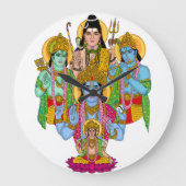 Hindu Gods Clock Grote Klok (Voorkant)