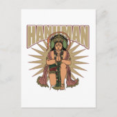 Hindu Hanuman Briefkaart (Voorkant)