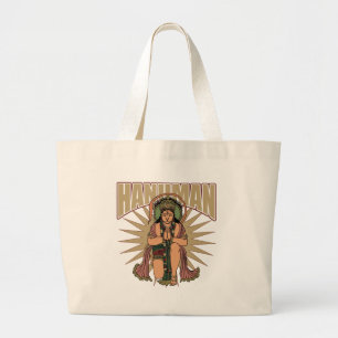 Hindu Hanuman Grote Tote Bag