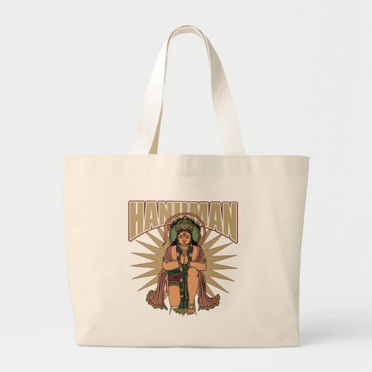 Hindu Hanuman Grote Tote Bag (Voorkant)