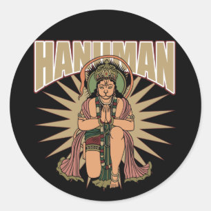 Hindu Hanuman Ronde Sticker