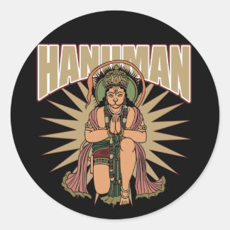 Hindu Hanuman Ronde Sticker