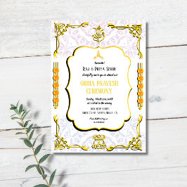 Hindu House Warming Griha Pravesh Uitnodiging